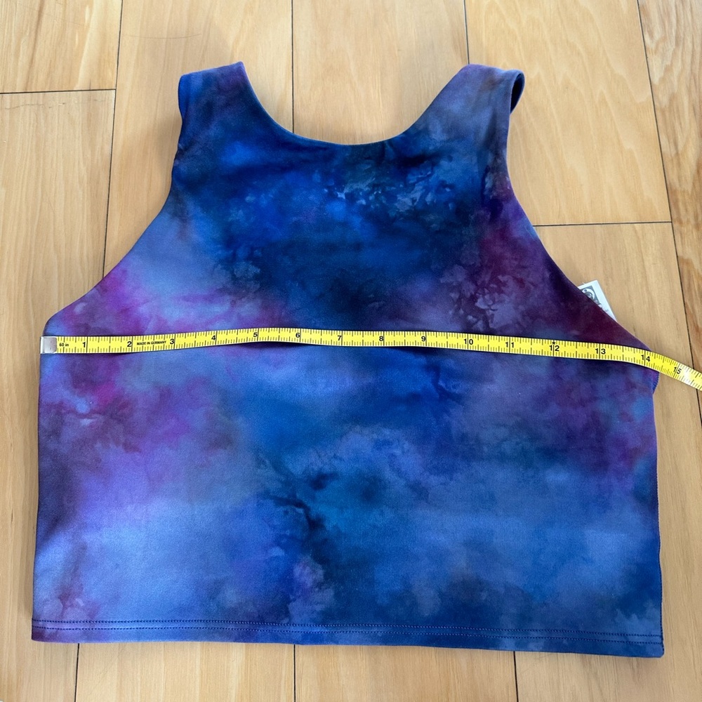 ATHLETA Conscious Crop Bra Tank Supernova Marble Tie Dye - Picture 4 of 9